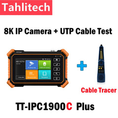 CCTV Tester 4-Inch 8K CCTV IP Camera Tester Monitor 4inch 8K IPC Tester IPC-1910Plus 8MP AHD CVI TVI CCTV Tester WIFI UTP Cable Tester