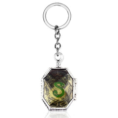 NECKLACE,KEYCHAIN 2pcs Magic Horcrux of Salazar Slytherin's Locket Pendant Necklace Keychain Cosplay Jewelry For Men Women Kids Fans