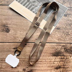 POLY LANYARDS Polyester Adjustable Webbing Lanyard Wrist Lanyard Gasket Hanging Neck Sling Multifunctional Mobile Phone Rope