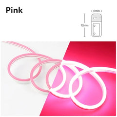 SILICONE LED SHEET LIGHT KIT 12V Led Neon Strip Lights Flex Tape Ribbon Lamp Rope Waterproof Silicone Tube Bar 1cm 1led Cut DIY Ad Sign Board Billboard