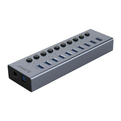 usb hub ORICO Powered USB Hub Splitter Socket with Multi USB 3.0 Port Slot Plug On-Off Key Switch Dock Power Strip Adapter for PC Lapto
