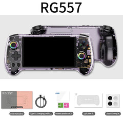 GAME CONSOLE ANBERNIC RG557 Retro Handheld Game Console 5.48" AMOLED Screen Dimensity 8300 Android Video Portable Game Player