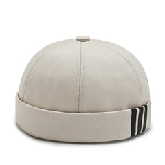 cotton hat Fashion Cotton Brimless Hat Men Women Retro Skullcap Melon Docker Cap Street Hip Hop Without Visor Summer Outdoor Beanie Gorras