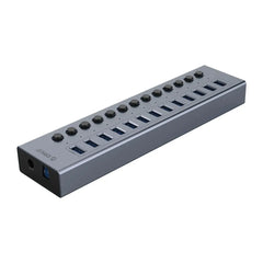 usb hub ORICO Powered USB Hub Splitter Socket with Multi USB 3.0 Port Slot Plug On-Off Key Switch Dock Power Strip Adapter for PC Lapto