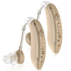 2025 BTE Mini Rechargeable Hearing Aid Digital Hearing Aids Adjustable Tone Sound Amplifier Portable Elderly Digital Hearing Aid