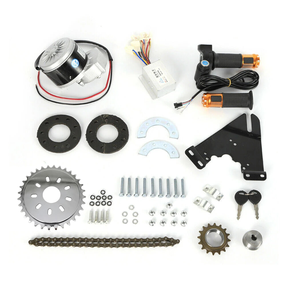 CONVERSION KIT 36V 350W Bike Conversion Kit Left Side Drive Motor Hub Diameter Less Than 36mm -Twist