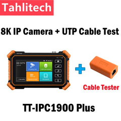 CCTV Tester 4-Inch 8K CCTV IP Camera Tester Monitor 4inch 8K IPC Tester IPC-1910Plus 8MP AHD CVI TVI CCTV Tester WIFI UTP Cable Tester