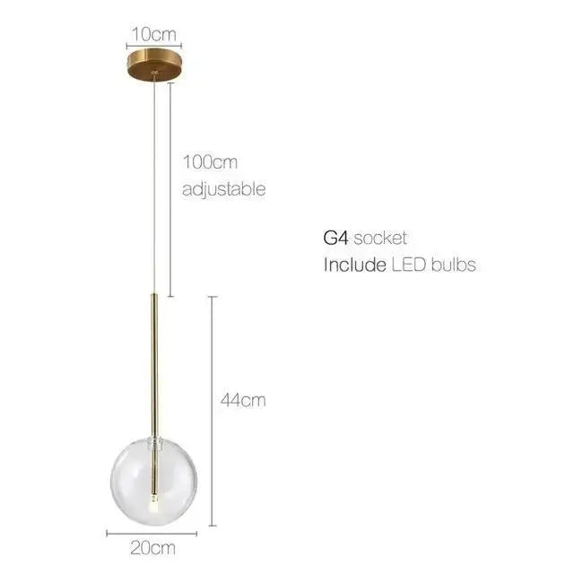 glass lamp shade Modern Glass Shade Pendant Light for Dining Room Ceiling, Bedroom & Kitchen, Dimmable Hanging Lamp (Single/Multi)