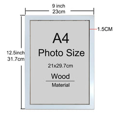 CERTIFICATE PHOTO FRAME 1/2/3pcs Wood Picture Frame A4 8X12in Honors Certificate Document Frame Wooden Photo Frame for Wall Hanging Desktop Disply