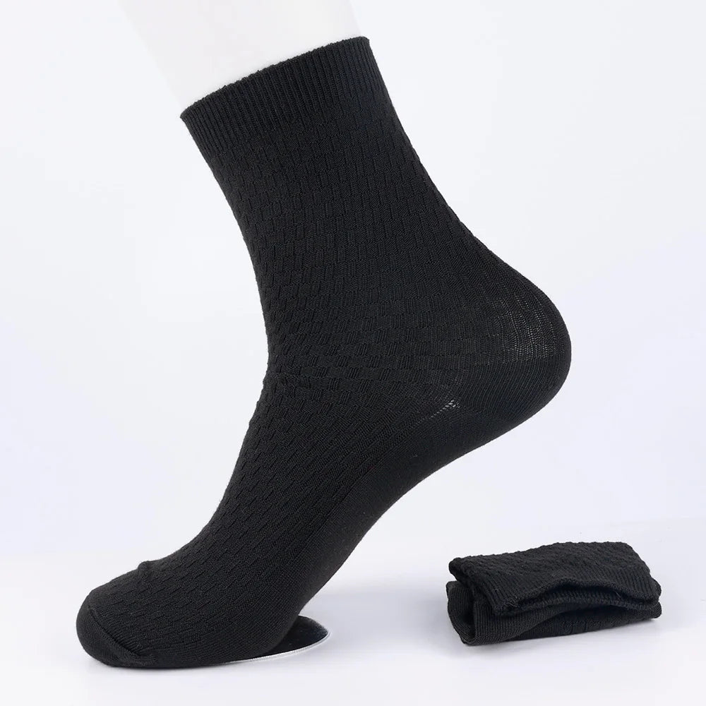 sports tape cotton elastic fiber socks 1/3Pairs Mens Bamboo Fiber Socks Casual Business Socks Anti-Bacterial Deodorant Breathable Cotton Sock for Men Middle Tube Socks