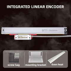 GRATING RULER 0.005mm Optical Grating Ruler Sensor 5um Linear Scale Ruler for Turning Lathe Milling DRO Display KA300 TTL 70mm~420mm