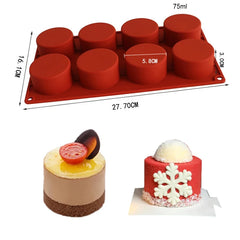 SILICONE SLEEVE SAMPLE Silicone Mold Pastry 3D Cake Design Mini Cupcake Mousse Muffin Heart Bubble Square Baking Mold