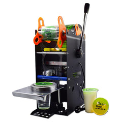 WY802F Manual Cup Sealing Machine Plastic or Paper Bubble Tea Cup Sealer 220V 110V