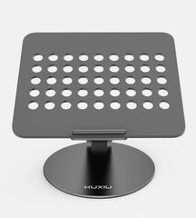 alloy laptop KUXIU Laptop Stand,Foldable Computer Desktop Holder with 360 Rotating Base For MacBook Pro/Air,Dell, HP, Lenovo10-17inch Laptops