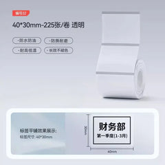 PAPER HEAT TRASFERS Niimbot M2/M3 Transparent Label Self-adhesive Heat Transfer Printing Paper Waterproof  Tear-resistant Clear Sealing Stickers