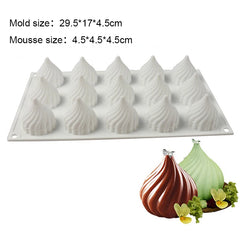 SILICONE SLEEVE SAMPLE Silicone Mold Pastry 3D Cake Design Mini Cupcake Mousse Muffin Heart Bubble Square Baking Mold