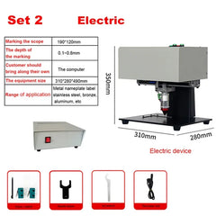 Marking Machine Mini Metal Engraving Router Hand-held Pneumatic Electric Nameplate Marking Machine Touch-screen for Cylinder Frame Chassi Number