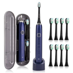 ELECTRIC TOOTHBRUSH Sonic Electric Toothbrush Smart Ultrasonic Dental Teeth Whitening Rechargeable Adult Tooth Brush Sarmocare S100 With8 Brush Head