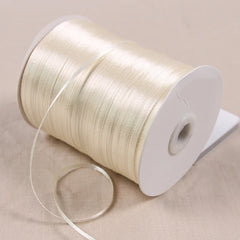 Ribbon roll (91 meters/roll) Beige Single Face Satin Ribbon Wholesale Gift Wedding Christmas Decoration DIY Webbing Card Gift Wrapping
