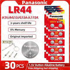 GREETING CARDS Panasonic 2-50PCS AG13 battery A76 LR44 357 SR1154 SR44 LR 44 1.5V Alkaline Batteries For Watch Calculator Toy Button Coin Cell
